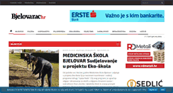 Desktop Screenshot of bjelovarac.hr